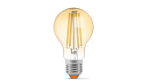 LED source E27 10W A60 Filament Amber WW